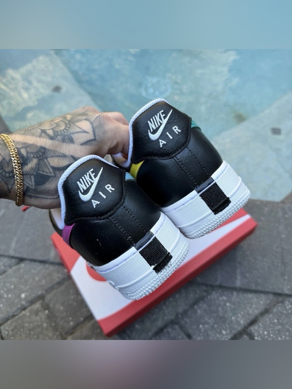 MEN SIZE 9.5 NIKE AIR FORCE 1 ’07 X G-DRAGON PAR NOISE 3.0 - Picture 3 of 5